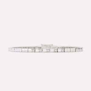 Alliance bracelet in white gold with diamonds
